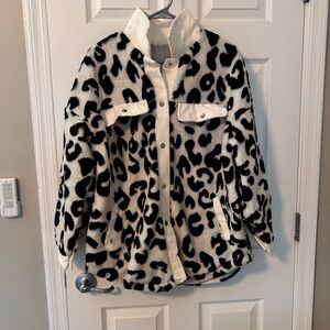 Cow print sweater